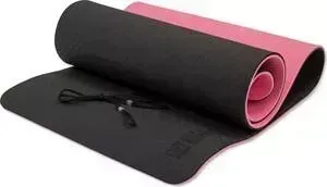 Коврик для йоги Original FitTools 10 мм двухслойный TPE розовый