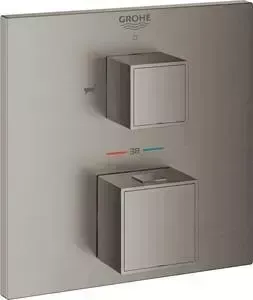 Термостат для ванны Grohe Grohtherm Cube темный графит , с механизмом (24155AL0, 35600000)