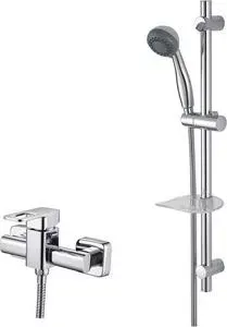 Смеситель для душа KAISER Sharp с душевым гарнитуром, хром (64077, R-1100)