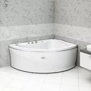 Фото №1 Акриловая ванна RADOMIR Альбена 168х120 левая, с каркасом, подголовником, фронтальной панелью, сливом-переливом (1-01-2-1-1-015К)