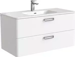 Тумба с раковиной IDDIS с Brick 100 подвесная белая (BRI10W1i95, 0101000i28)