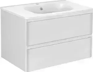 Тумба с раковиной Vincea с Vico 80 подвесная, G.White (VMC-2V800GW + VCB-2VP800W)
