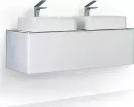 Тумба под раковину Raval Pure 120 весная, белая (Pur.01.120/P/W)