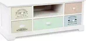 Тумба EcoDesign под ТВ с пятью ящиками и полкой 15-028