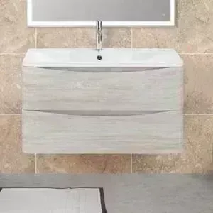 Тумба под раковину BELBANGO Acqua 80 Rovere Vintage Bianco (ACQUA-800-2C-SO-RVB)