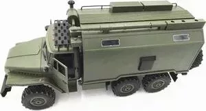 Конструктор WPL внедорожник 1/16 6WD электро - Советский военный грузовик "Урал" KIT