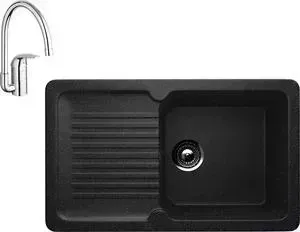 Мойка кухонная и смеситель ULGRAN и смеситель U-506 Grohe Euroeco (U-506-308, 32752000)