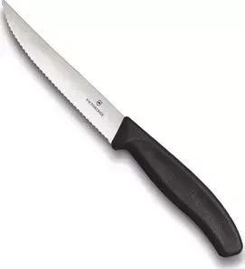 Нож Victorinox для стейков и пиццы 12 см Gourmet черный (6.7933.12)