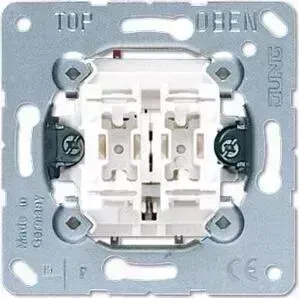 Выключатель Jung двухклавишный кнопочный 10А 250V 535U