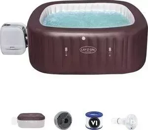 СПА-бассейн BESTWAY 60033 BW 151х151/201х201х80см Maldives HydroJet Pro 1050л, квадратный, с гидро-аэромассажем