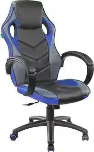 Кресло офисное Riva Chair RCH 9381H черный/голубой