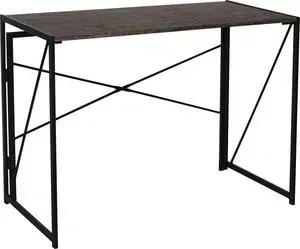Стол Brabix на металлокаркасе Loft CD-002 складной, морёный дуб 641212