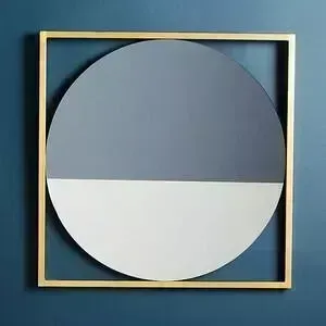 Зеркало Genglass круглое Kvadrum gold
