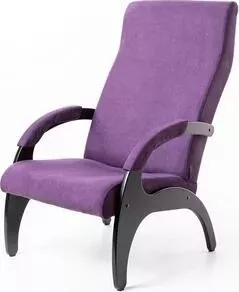 Кресло Мебелик Пиза ткань фиолет/каркас венге
