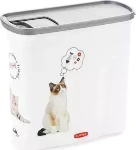 Контейнер CURVER для корма DRY FOOD DISPENSER 2L-WHTIML-STD 7,5x18,5x19,5 см (241100)