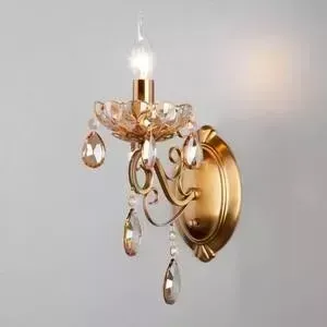 Бра EUROSVET Escada 10109/1 бронза/тонированный хрусталь Strotskis
