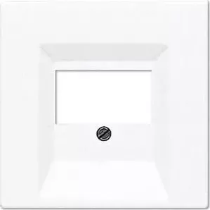 Накладка Jung розетки ТАЕ, моно/стерео-аудиорозетки, комбинированной вставки LS 990 белая LS969TWW