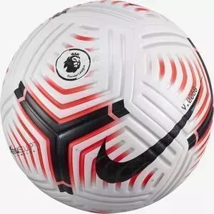 Мяч футбольный Nike Flight PL CQ7147-100, р.5, 4пан, ПУ, FIFA PRO, термосшивка, белый-черный-красный