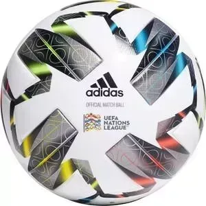 Мяч футбольный ADIDAS Uefa NL PRO FS0205, р.5, 6п, FIFA PRO, ПУ, термосшивка, мультиколор