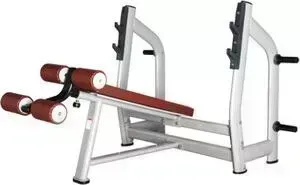 Скамья для жима с отрицательным наклоном Bronze Gym H-024 коричневый
