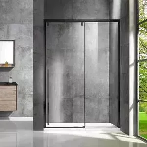 Душевая дверь Vincea Lugano VDS-1L-1 120x195 профиль черный, стекло прозрачное (VDS-1L120CLB-1)