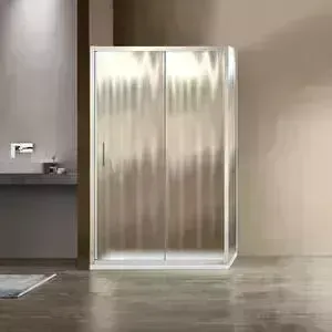 Душевой уголок Vincea Garda VSR-1G 110x100x190 профиль хром, стекло шиншилла (VSR-1G1011CH)
