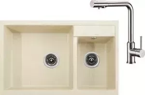 Мойка кухонная KAISER и Granit KG2M-8050 Jasmine жасмин (KG2M-8050-J, 13044)