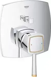Смеситель для ванны Grohe Grandera хром/золото , с механизмом (24068IG0, 35600000)
