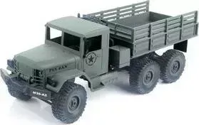 Радиоуправляемая машина MN MODEL военный грузовик (зеленый) 6WD 2.4G 1/16 RTR - MN-77C