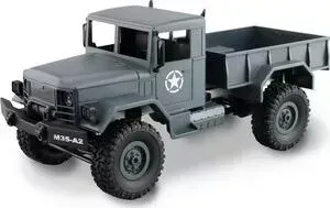 Радиоуправляемая машина MN MODEL военный грузовик (серый) 4WD 2.4G 1/16 RTR - MN-35G