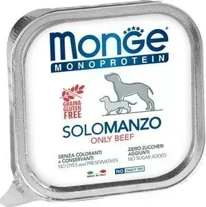 Консервы Monge Dog Monoprotein Solo для собак паштет из говядины 150 г