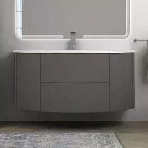 Тумба под раковину CEZARES Eden 121 с двух сторон Grigio talpa opaco (54407)