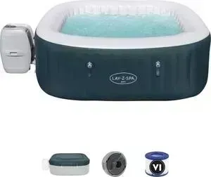 СПА-бассейн BESTWAY 60015 BW 132х132/180х180х66см Ibiza AirJet 778л, квадратный, аэромассаж
