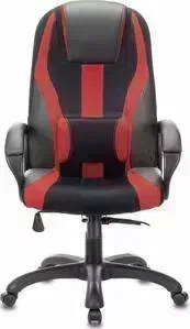 Кресло офисное Brabix компьютерное Premium Rapid GM-102 экокожа/ткань, черное/красное 532107