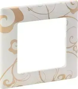Рамка Legrand 1-постовая Valena Life Ампир белый 754101