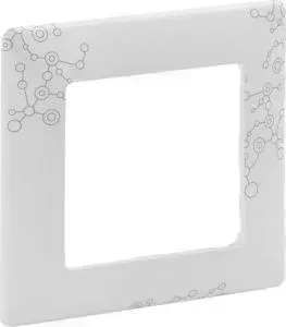 Рамка Legrand 1-постовая Valena Life Эл Грей белый 754121