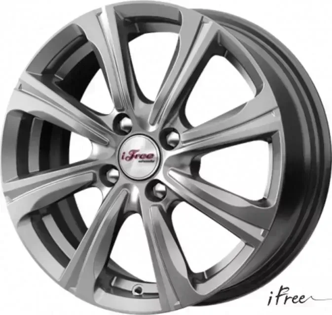 Диск автомобильный iFree Апероль 6X15/4X100 ET45 D67.1 Блэк-джек