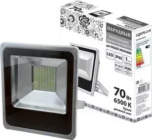 Прожектор светодиодный TDM ELECTRIC СДО 70-2-Н 70 Вт, 6500 К, серый