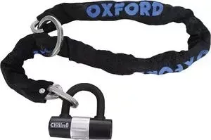Велозамок Oxford Chain 8, цепной, 3 ключа, 100 см