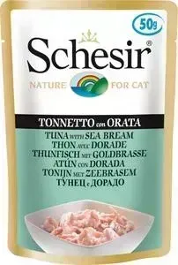 Пауч Schesir и для кошек,Тунец с дорадо, 50 г (132.С767)