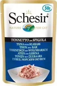 Пауч Schesir и для кошек, Тунец с Морским окунем, 50 г (132.С761)