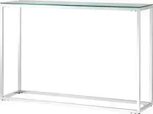 Консоль Stool Group Таун 115x30 прозрачное стекло, сталь серебро ECST-022