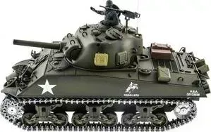 Радиоуправляемый танк Heng Long U.S. M4A3 Sherman Upg V6.0 масштаб 1:16 2.4G - 3898-1Upg V6.0
