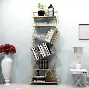 Стеллаж Akur Loft Houston металлокаркас золото