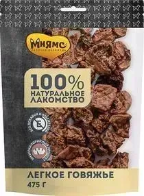 Лакомство Мнямс для собак Легкое говяжье 475 г