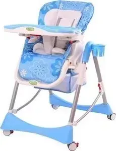 Детcкий стульчик для кормления BabyOne (голубой) - H1008B