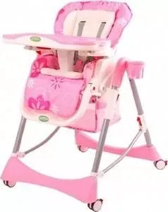 Детcкий стульчик для кормления BabyOne (розовый) - H1008R