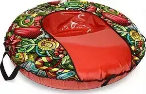 Ватрушка надувная Тяни Толкай Тюбинг ОКСФОРД XMAS COMFORT автокамера, диаметр 107 см