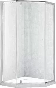 Душевой уголок Rush Palm 90x90 профиль хром, стекло прозрачное (PI-A19090)