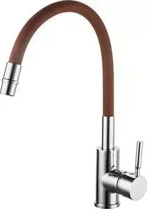 Смеситель для кухни GROSS AQUA ColorFlex гибкий излив, каштановый (3241508BR)